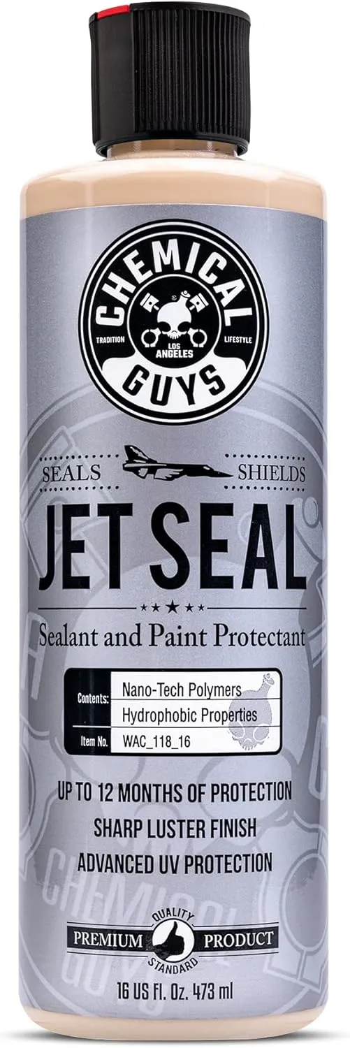 Chemical Guys WAC_118_16 JetSeal Anti-Corrosion Sealant and Paint Protectant, Safe for Cars, Trucks, SUVs, Motorcycles, RVs & More, (16 fl oz), White