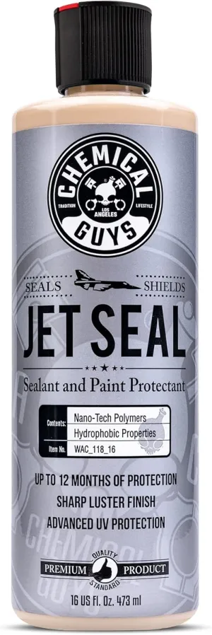 Chemical Guys WAC_118_16 JetSeal Anti-Corrosion Sealant and Paint Protectant, Safe for Cars, Trucks, SUVs, Motorcycles, RVs & More, (16 fl oz), White