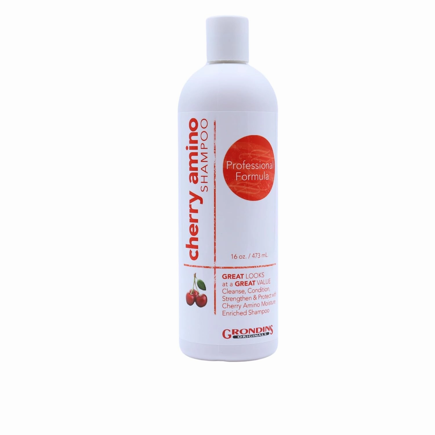 Cherry Amino Shampoo Strengthen and Protect Hair with Enriched Moisture 16 oz