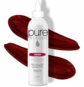 Cherry Hydrating Color Depositing Shampoo - Brighten & Tone Faded Hair, Semi-Permanent Tint, Prevents Fade for Color-Treated Hair, 8.5 Oz.