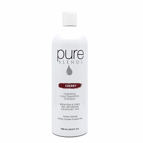 Cherry Hydrating Color Depositing Shampoo - Brighten & Tone Faded Hair with Semi-Permanent Dye, Prevents Fade, Extends Treated Hair Color up to 33.8 Oz.