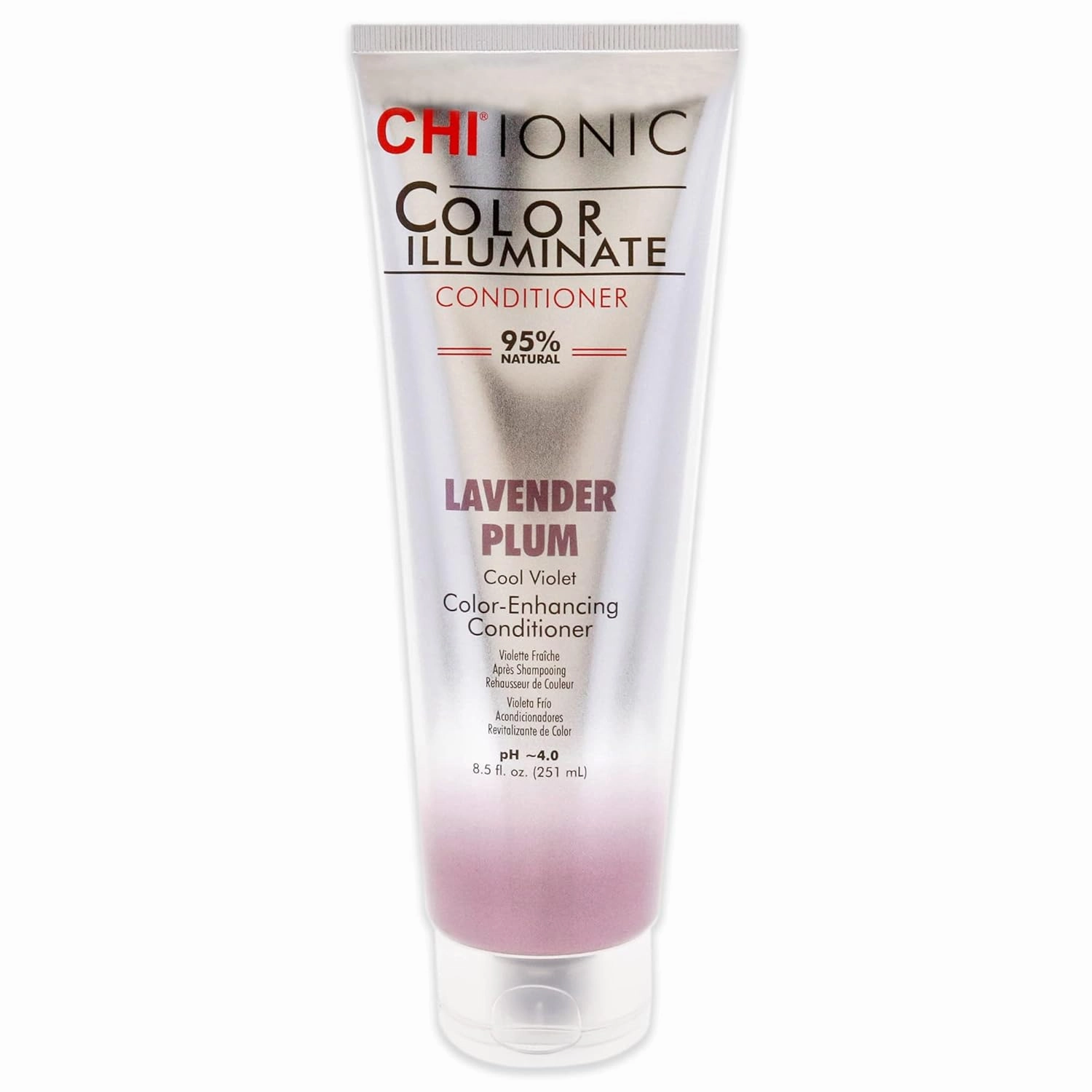 CHI Color Illuminate Conditioner, Helps Maintain Fresh Color In Natural & Color-Treated Hair, Sulfate, Paraben, & Cruelty-Free, Lavender Plum, 8.5 Oz
