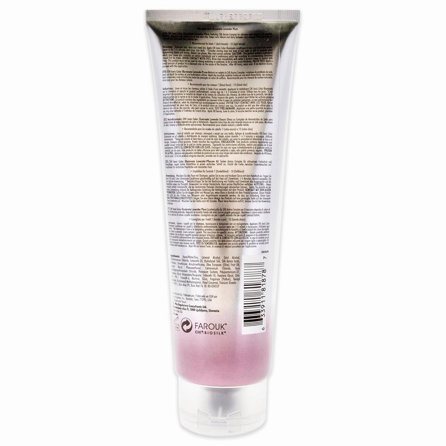 CHI Color Illuminate Conditioner, Helps Maintain Fresh Color In Natural & Color-Treated Hair, Sulfate, Paraben, & Cruelty-Free, Lavender Plum, 8.5 Oz