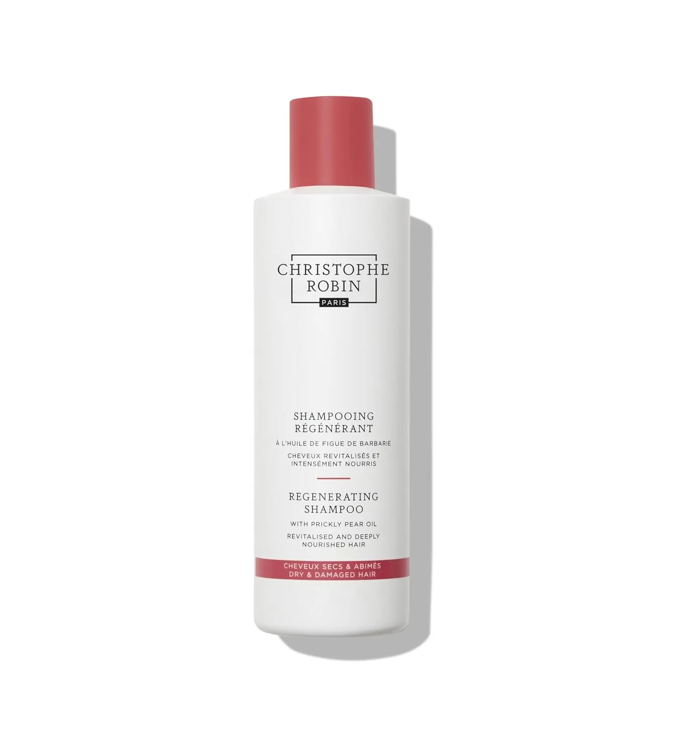 Christophe Robin Regenerating Shampoo With Prickly Pear Oil for Dry, Damaged and Chemically Treated Hair (Low Dioxane) 8.4 fl. Oz