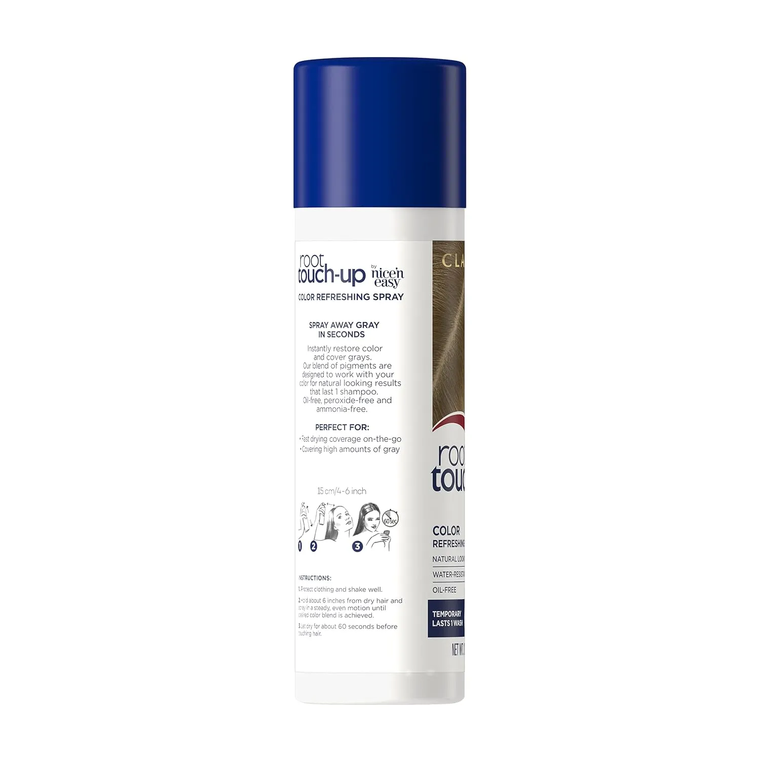 Clairol Root Touch-Up Temporary Spray, Light Brown Hair Color, 1.85 Ounce (Pack of 2)