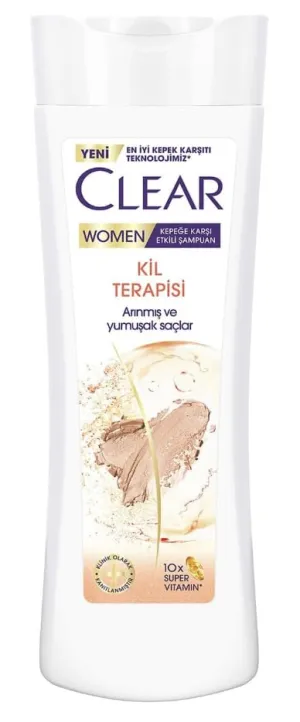 Clear Women Clay Therapy Anti-Dandruff Shampoo 350 ML, 11.8 Fl Oz (Pack of 1)