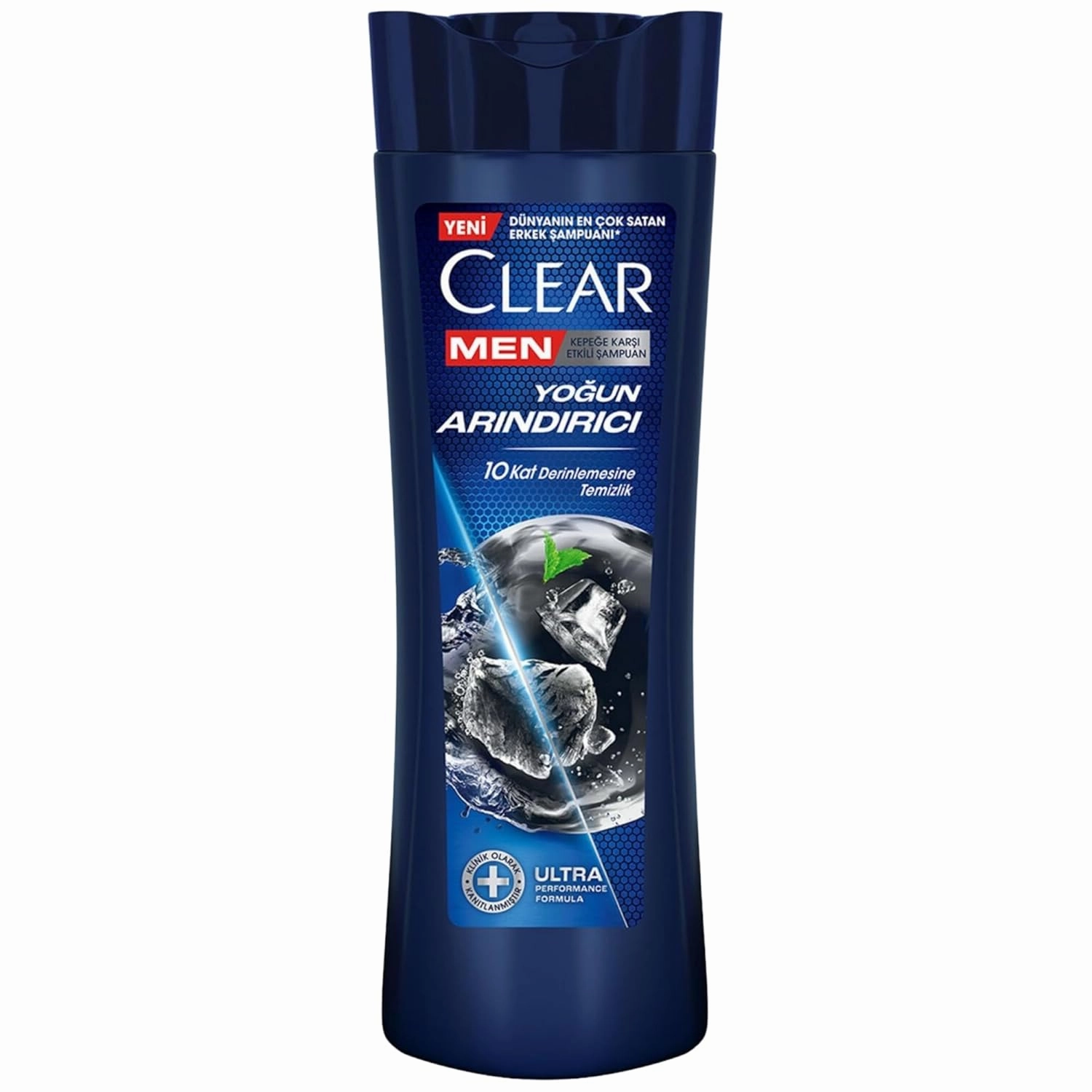 CLEAR Men Deep Cleansing Shampoo, Anti-Dandruff, Charcoal & Mint, 11.8 fl oz – Deeply Purifies Scalp & Hair, Refreshing Formula for Men