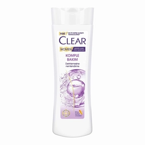 Clear Women Anti-Dandruff Shampoo – Complete Care with Vitamin Complex & Nourishing Formula for Flake-Free Hair – 350ml / 11.8 fl oz