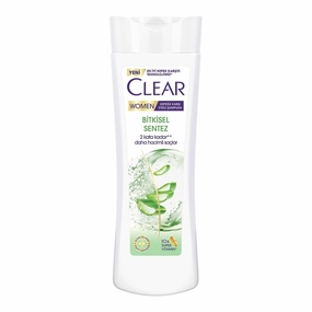 Clear Women Anti-Dandruff Shampoo – Herbal Fusion with Aloe Vera & Tea Tree Oil, Scalp Refresh & 3X Volume, 350ml / 11.8 fl oz