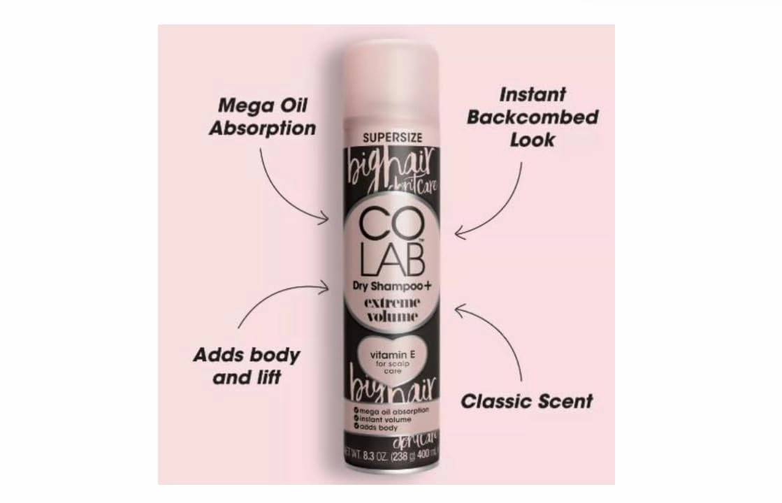 CO LAB Dry Shampoo Extreme Volume Supersize - Bergamot and Rose Scented 8.3oz ~ (Pack Of 1)