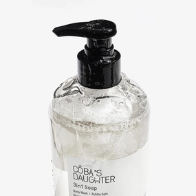 COBA'S DAUGHTER 3in1Soap Bubble Bath | Body Wash, Hand Wash| Cleanse, Nourish & Soften Skin with Inulin & Seaweed Extract | Persian Lime & Coconut Scent(16.9oz)