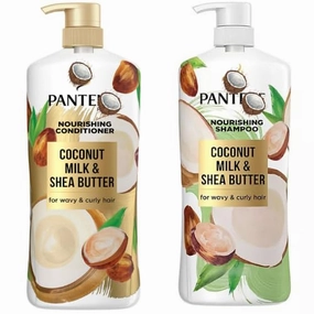 Coconut Milk & Shea Butter SHAMPOO & CONDITIONER SET 38.2 fl oz bottle each– Sulfate-Free Duo for Curly, Wavy & Dry Hair – Deep Moisture, Frizz Control, Shine & Softness for Textured Hair