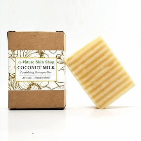 Coconut Milk Shampoo Solid Bar, Cold Process All Natural, No Paraben