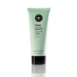 COCUNAT - Pure Shampoo for Oily Hair - Stronger, Fuller and Greaseless Hair - Sulfate Free Removes Toxins - Non Stinging - 200 ml