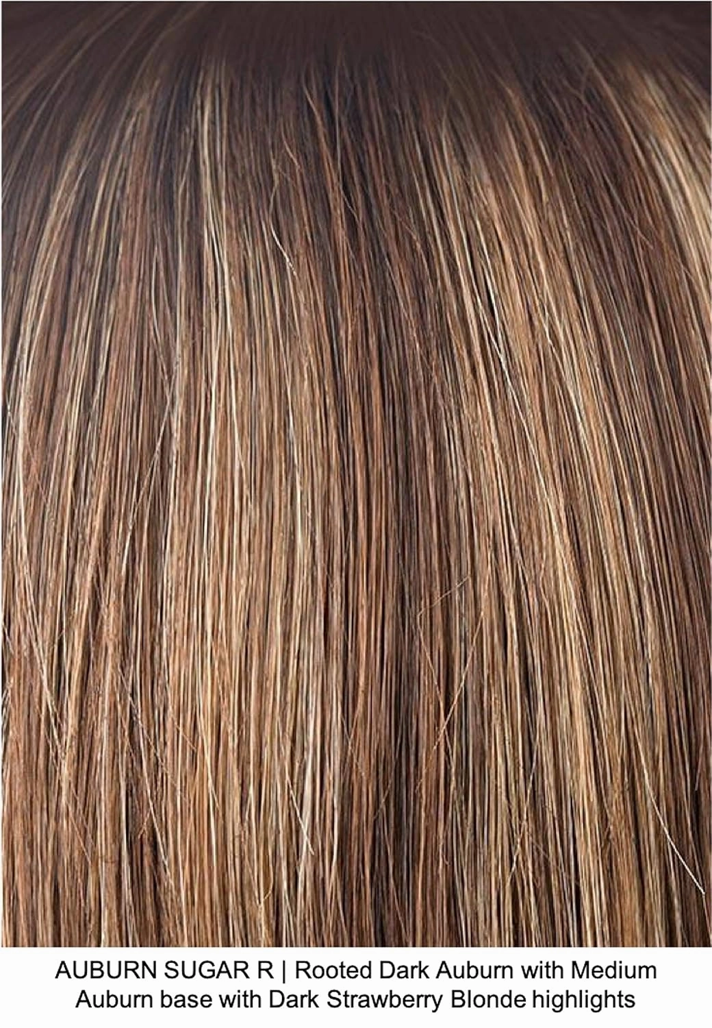 CODI Double Mono Synthetic Wig by Amore, 5PC Bundle: Wig, 4oz Mara Ray Enriched Shampoo, Conditioner, Wide Tooth Comb, and 19 Page Belle of Hope Guide (Auburn Sugar R)
