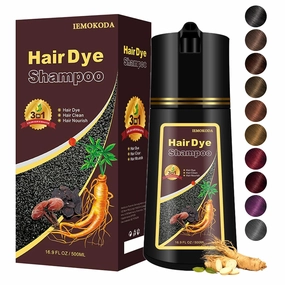 Coffee Hair Dye, Hair Dye Shampoo for Men and Women, Hair Color Shampoo For Home Use, Shampoo Para Canas, Hair Dye Shampoo 3 in 1, 16.9 Fl Oz (Coffee)