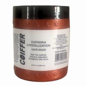 Coiffer Euphoria Argan Hair Treatment, Hair Cristallyzation and Rejuvenate Dry, Perfect for Damaged Hair, Recude Frizz and More Free Strands, Volume Control, 16 oz (500g)