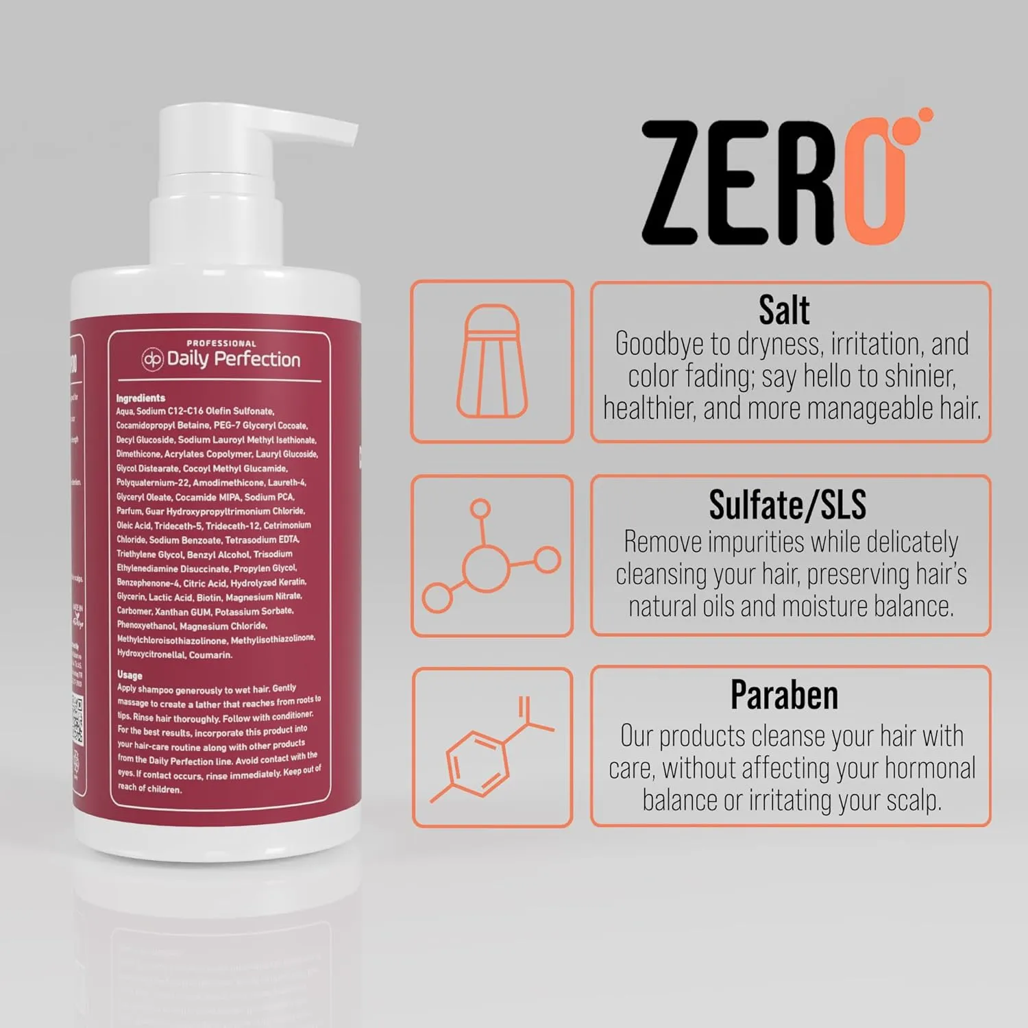 Color Protect Shampoo to Maintain and Enhance Your Color-Treated Hair with Biotin and Keratin. Salon-Grade Formula, Salt-Free, Sulfate-Free, and Paraben-Free.