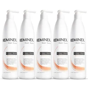 Color Restoration Shampoo - 13.5 Oz Anti Grey Hair Proprietary Formula Reverses White Hair To Natural Color - No Dyes Solution For Men And Women (5 Pack)