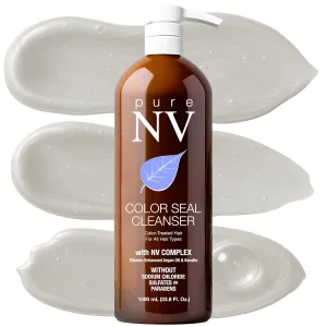 Color Seal Cleanser Slow Color Fade & Maintain Color Vibrancy, Keratin, Collagen & Argan Oil Infused To Repair, Restore & Strengthen 33.8 Oz.