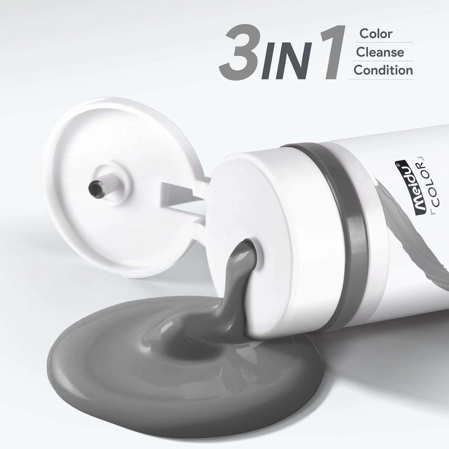 Color Depositing Conditioner,Semi Permanent Hair Color Shampoo,Locks in Color and Prevents Fading,7 fl oz (Grey)