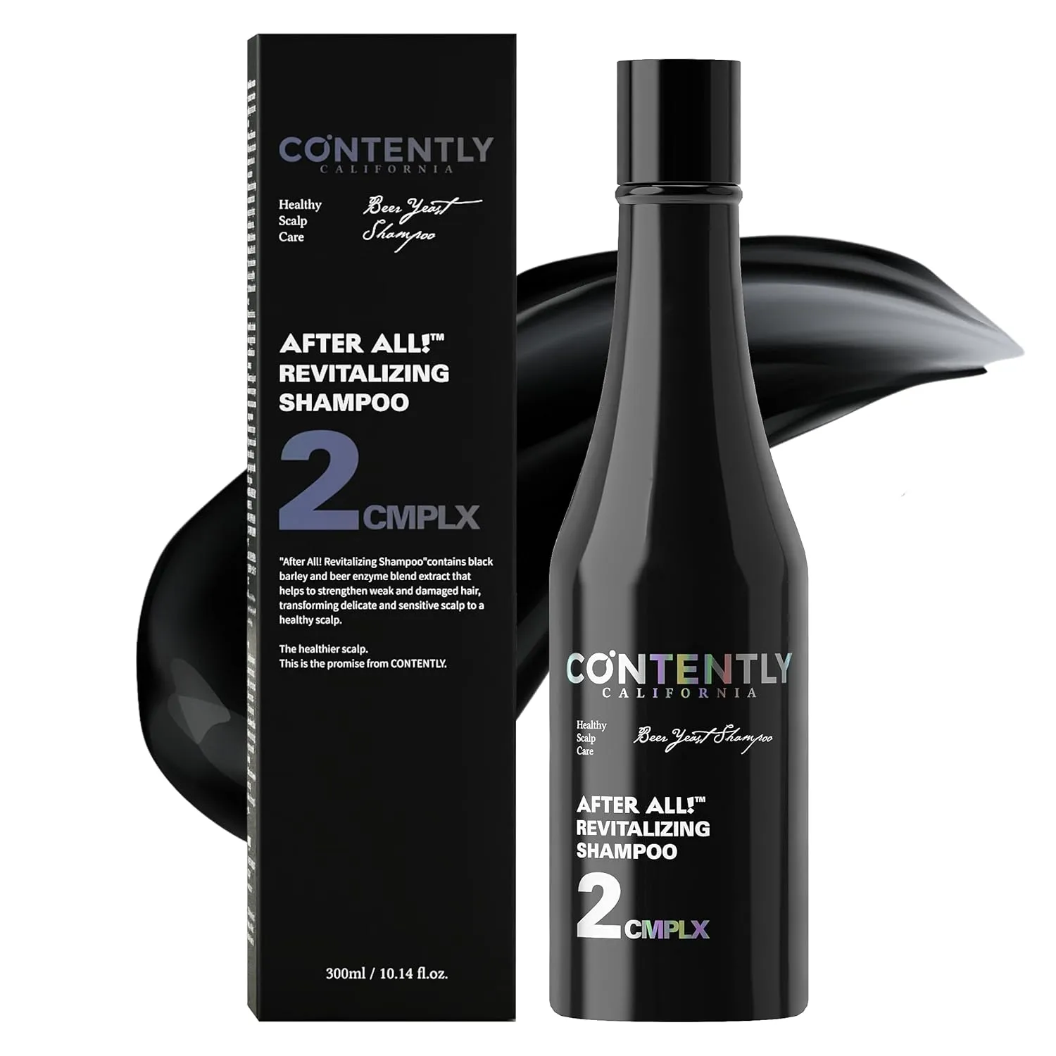 Contently After All! Revitalizing Shampoo 10.14 fl.oz Stronger and Healthier Volumizing Hair Scalp Shampoo Rich in Biotin Probiotics Paraben Silicone Free