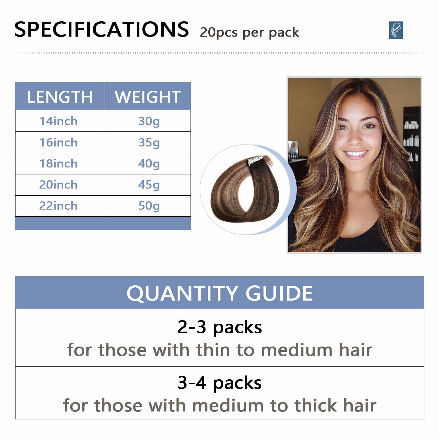 COOKAYU Invisible Tape in Hair Extensions, Balayage Dark Brown to Dirty Blonde 16Inch 20pcs 35g/pack Straight Real Human Hair Invisible Injected Tape in Extensions