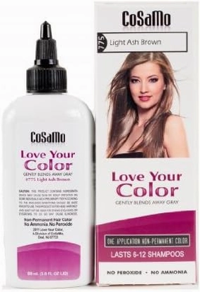 CoSaMo Love Your Color Hair Color 775 Light Ash Brown (Pack of 3)