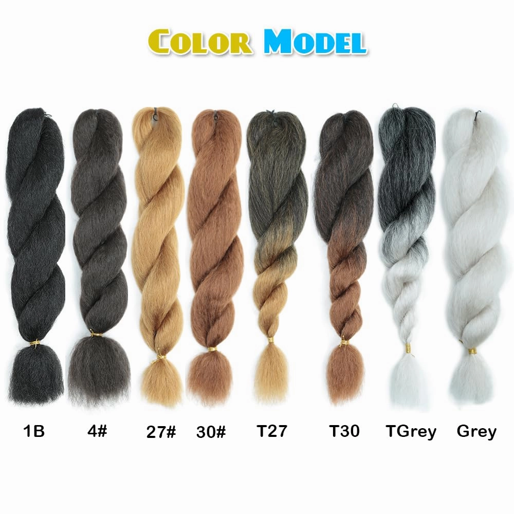 Crochet Vixen Bundles 22 inch Kinky Straight Crochet Hair for Black Women 3 Packs Premium Synthetic Fibers Crochet Braids (TGrey, 22 inch)