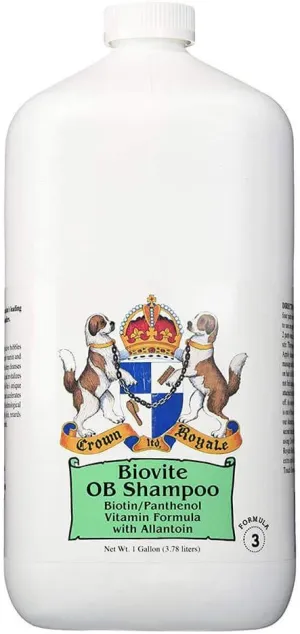 Crown Royale Biovite Formula 3 Ready-to-Use Dog Shampoo, Gives Thick Full Bodied Texture, Adds Volume, Safe For Use on Cats and Dogs, Made in USA, 1 gal