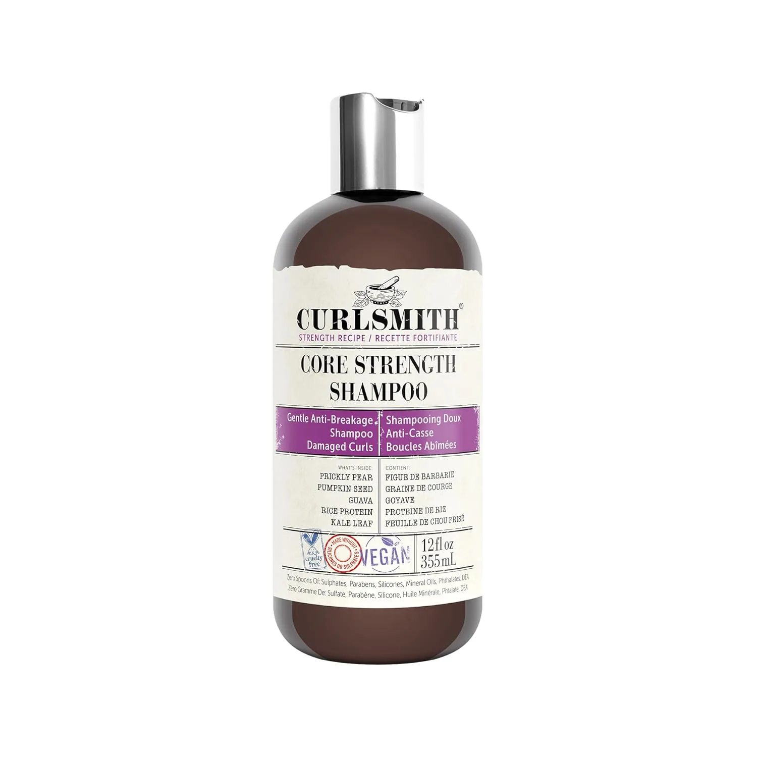 CURLSMITH – Core Strength Shampoo, Gentle Protein-Rich for Frequent Use