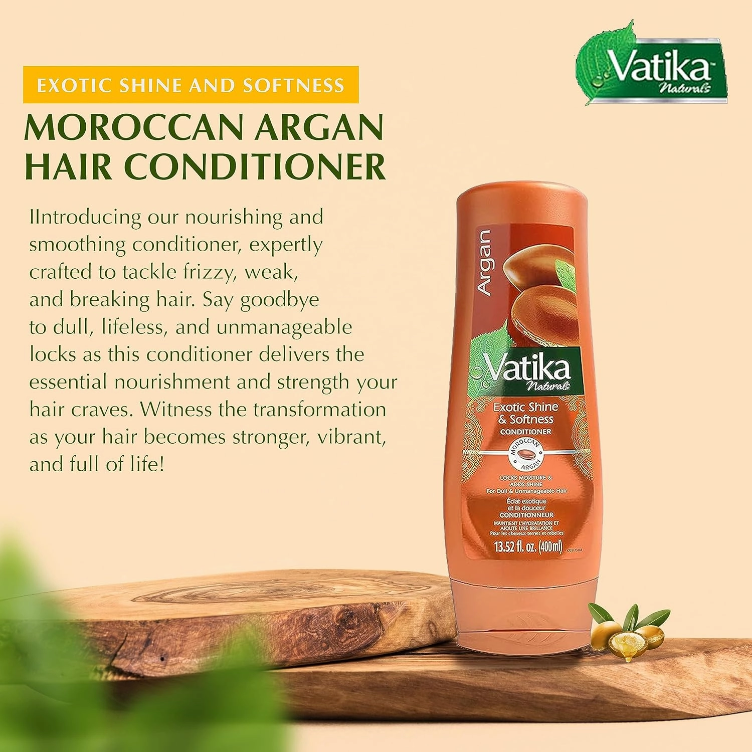 Dabur Vatika Naturals Shampoo and Conditioner Set (Argan)
