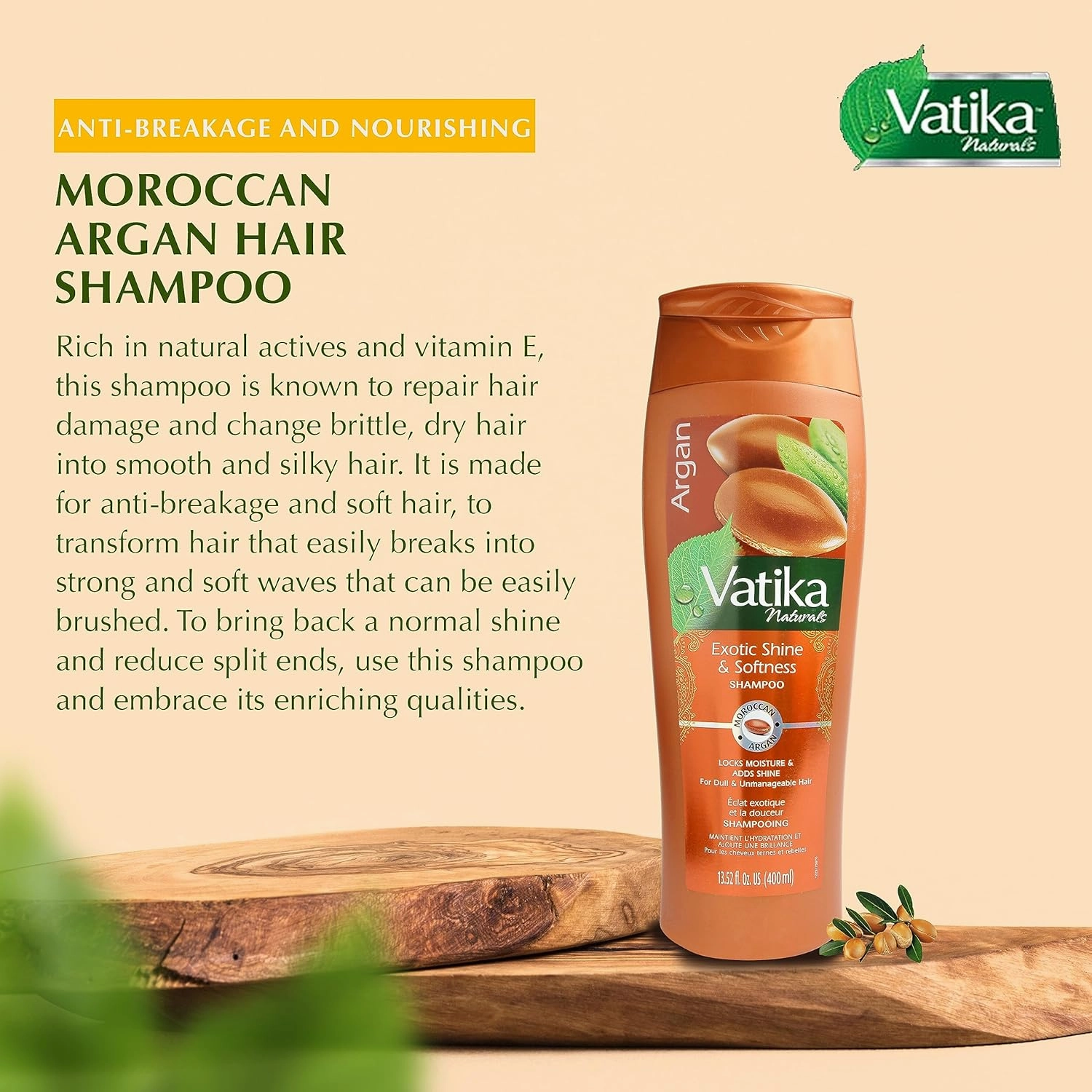 Dabur Vatika Naturals Shampoo and Conditioner Set (Argan)