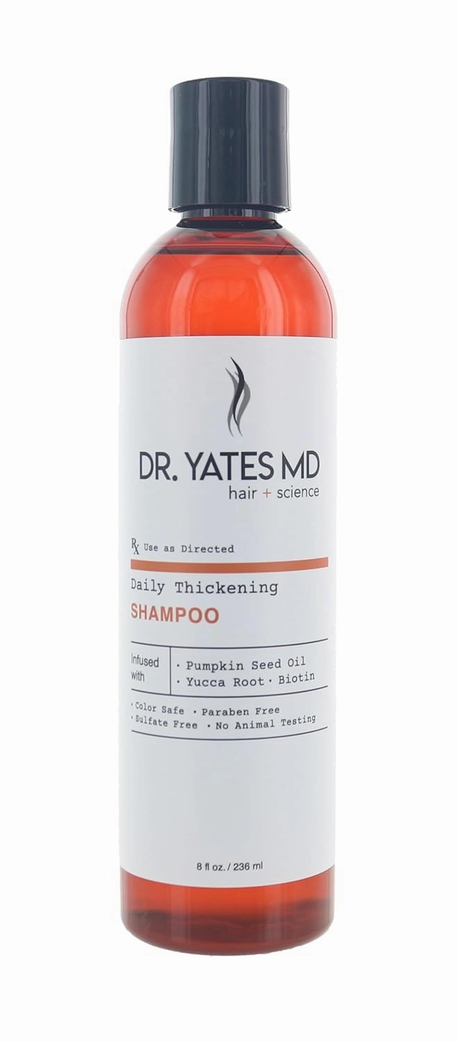 Daily Thickening Shampoo, Adds Volume and Supports Prevention of Hair Loss, For Men and Women (8 Fl Oz)