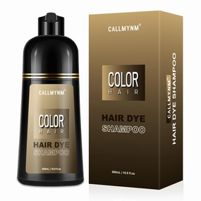 Dark Wine Red Hair Dye Shampoo 3 in 1 for Gray Coverage, Instant Hair Color Shampoo With Herbal Ingredients-Gentle & Long-lasting, Seimi Permanent Champu Para Canas Mujer, Gift for Men Women 500ML