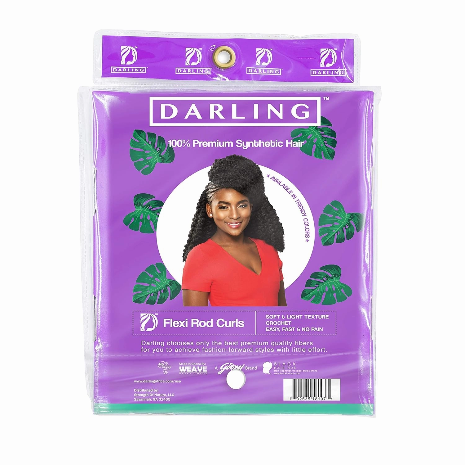 Darling Flexi Rod Curls 6X Crochet Hair Extensions, (3 packs of 2x per pack), Natural & Soft Texture, Fluffy Wand Curl, 14 Inch, #1/27