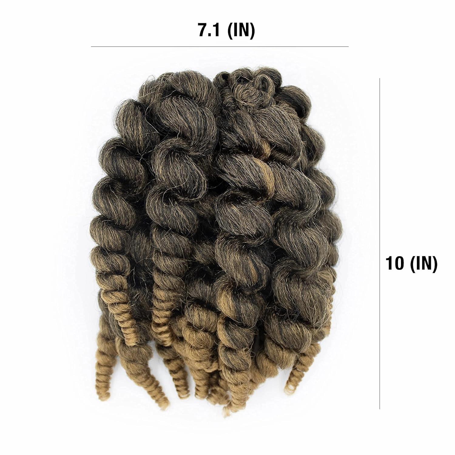 Darling Flexi Rod Curls 6X Crochet Hair Extensions, (3 packs of 2x per pack), Natural & Soft Texture, Fluffy Wand Curl, 14 Inch, #1/27