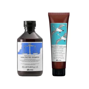 Davines Naturaltech REBALANCING Shampoo, Gently Cleanse The Scalp While Assisting With Excess Sebum Production, Add Shine