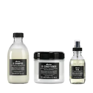 Davines OI Set with OI Nourishing Shampoo & OI Conditioner & OI Oil, for All Hair Types, Adds Silky-Smooth Shine & Volume, Softens And Restores Chemically Treated Hair