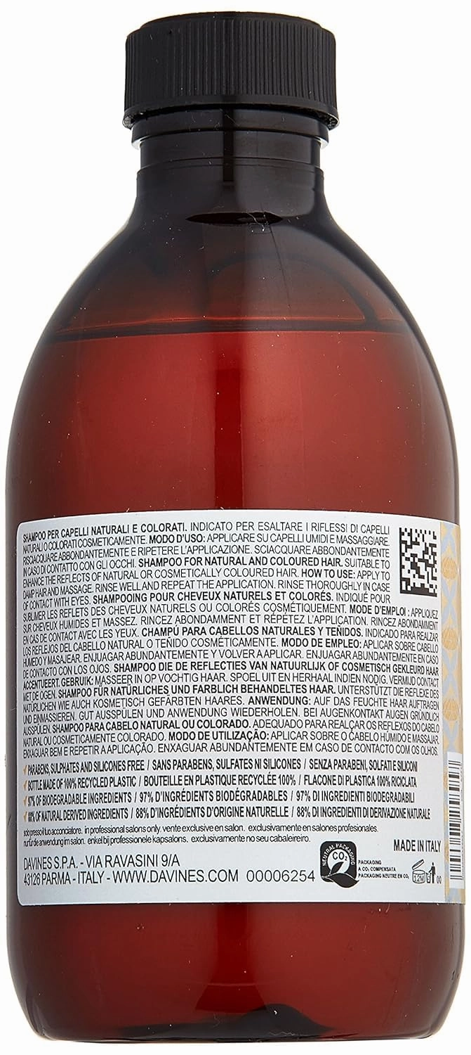 Davines Alchemic Shampoo, Safe Cleansing for Color Treated Hair, 6 Vibrant Shades To Illuminiate And Intensify