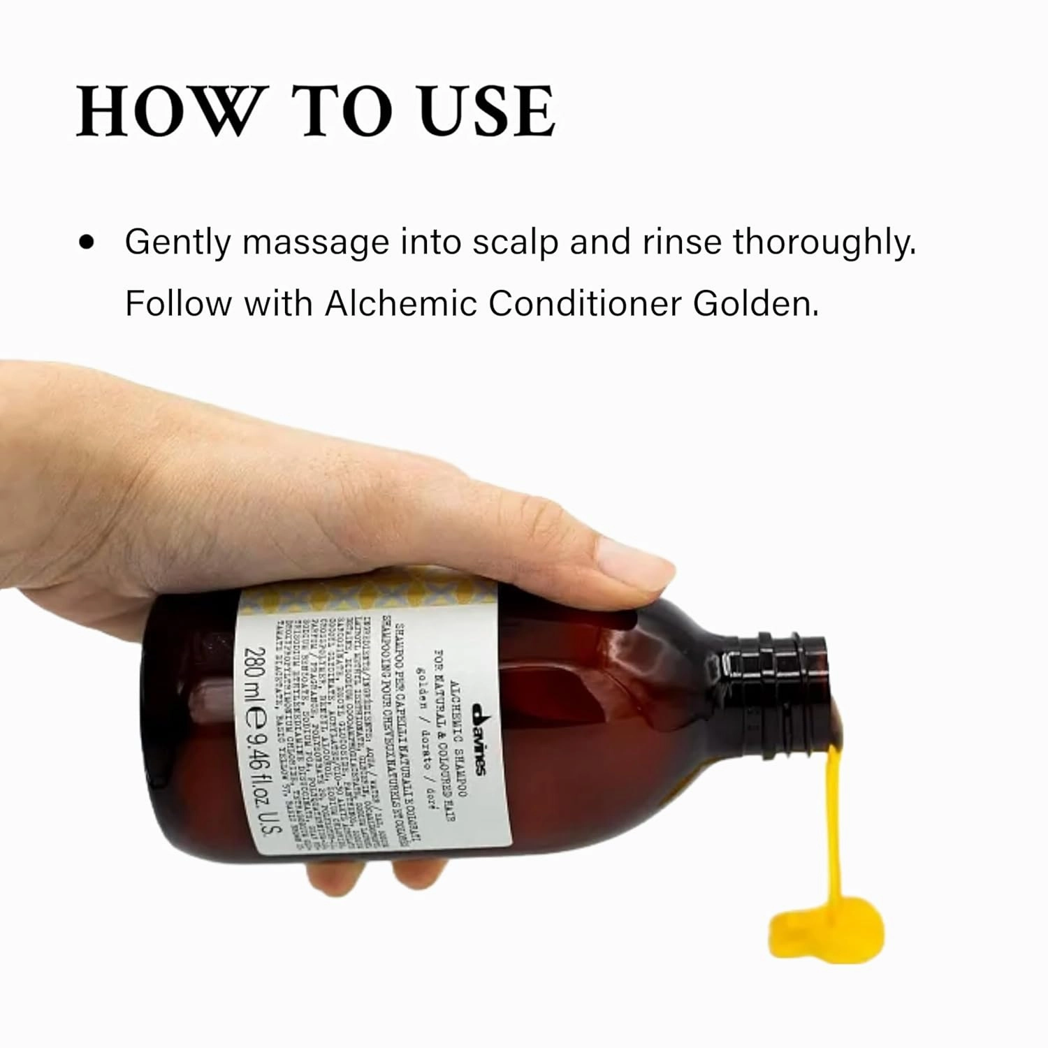 Davines Alchemic Shampoo, Safe Cleansing for Color Treated Hair, 6 Vibrant Shades To Illuminiate And Intensify