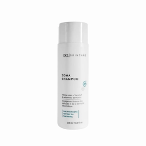 DCL Skincare Zoma Shampoo – Dry Scalp Care with Zinc Pyrithione, Relieves Itching, Flaking, and Dandruff, Seborrheic Dermatitis Treatment, 8 fl oz
