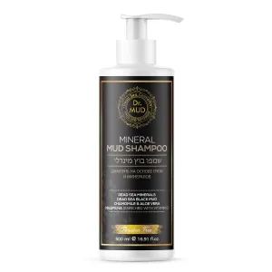 Dead Sea Mineral Shampoo – Dead Sea Mud, Jojoba & Argan Oil, Aloe Vera, Chamomile & Sea Buckthorn Oil | Paraben-free, Sulfate-free, Nourishing For Fine, Damaged Hair, Shine & Volume | 500 ml (500 ML)
