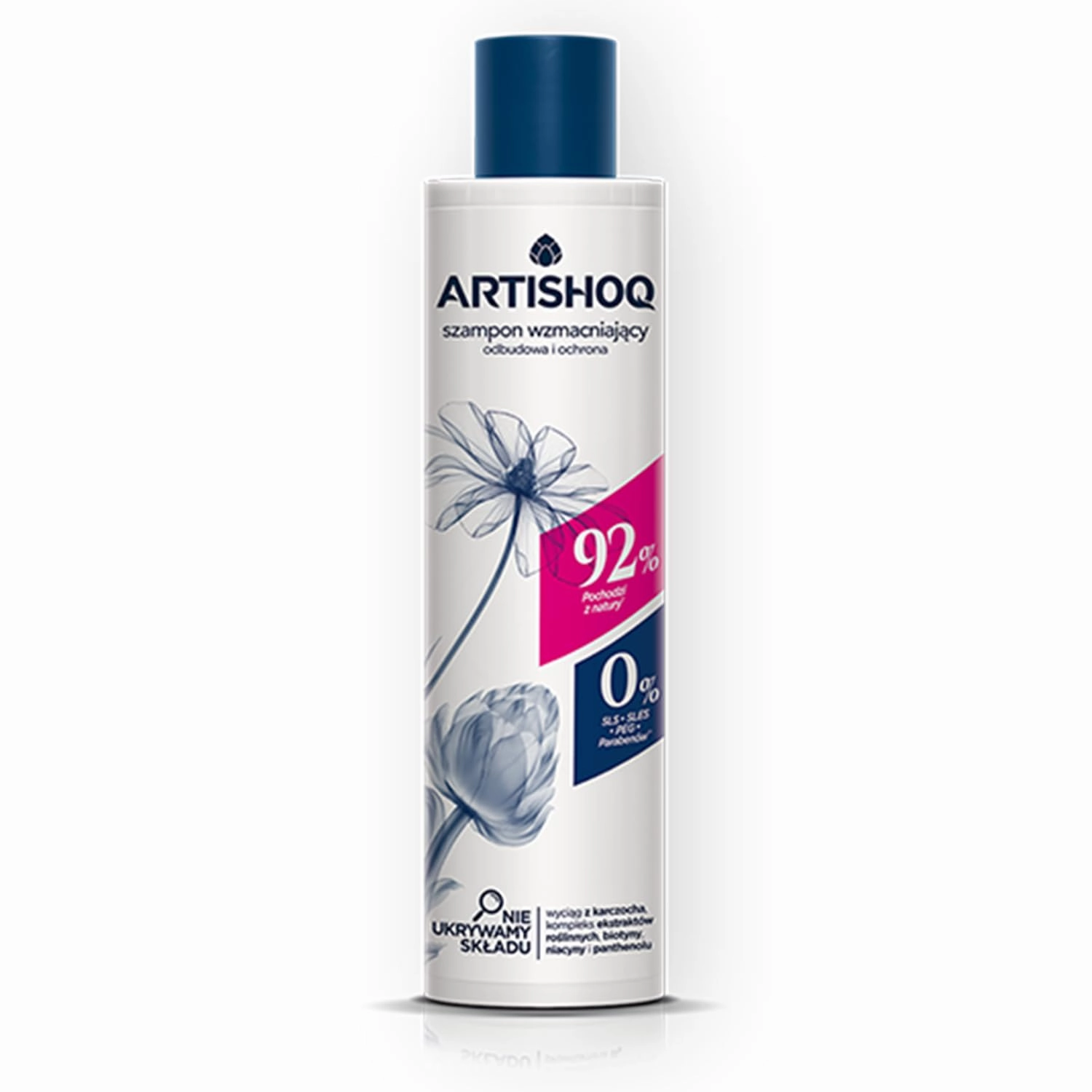 Deep Conditioning Shampoo with Artichoke, Biotin, Niacin, Panthenol, Bond Builder for Moisture, Shine, Volume, Daily Use - 200ml