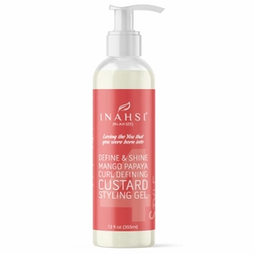Define & Shine Mango Papaya Curl Defining Custard | Curl Defining Custard for Men, Women, or Kids with Curly Hair | Hair Products for Naturally Curly Hair 12oz | Made in the USA