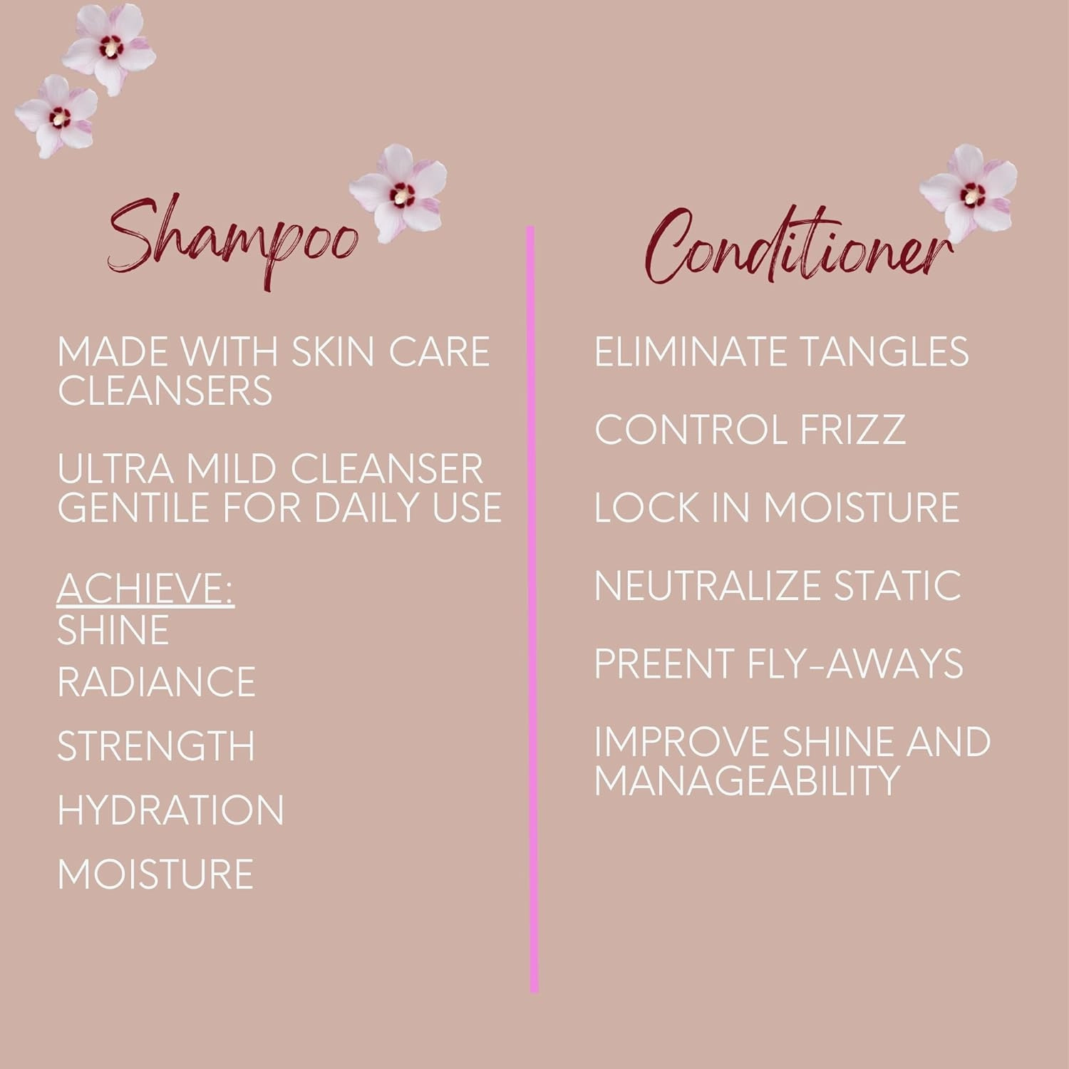 DermOrganic Argan Oil Daily Hydrating Shampoo plus Conditioner – Sulfate-Free & Color Safe, 16.9 oz