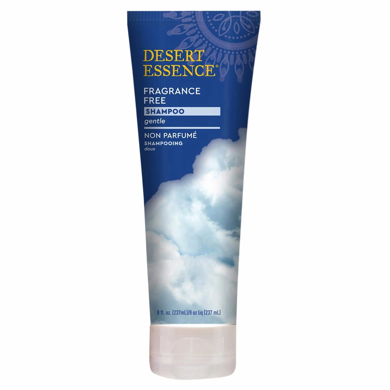 Desert Essence Organic Fragrance Free Shampoo - 8 fl oz - 2 Pack - Pure, Unscented - w/Aloe Vera, Jojoba Oil, Pro-Vitamin B5 - Calms, Soothes Sensitive Scalp - Nourishing, Revitalizing - No Parabens