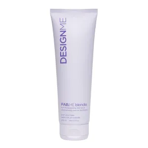 Design.Me FAB.ME Blonde Fortifying Purple Shampoo | Toning Purple Shampoo for Blonde Hair - Neutralizes Brass and Yellow Tones | Enriched with Hyaluronic Acid | Color Depositing Formula