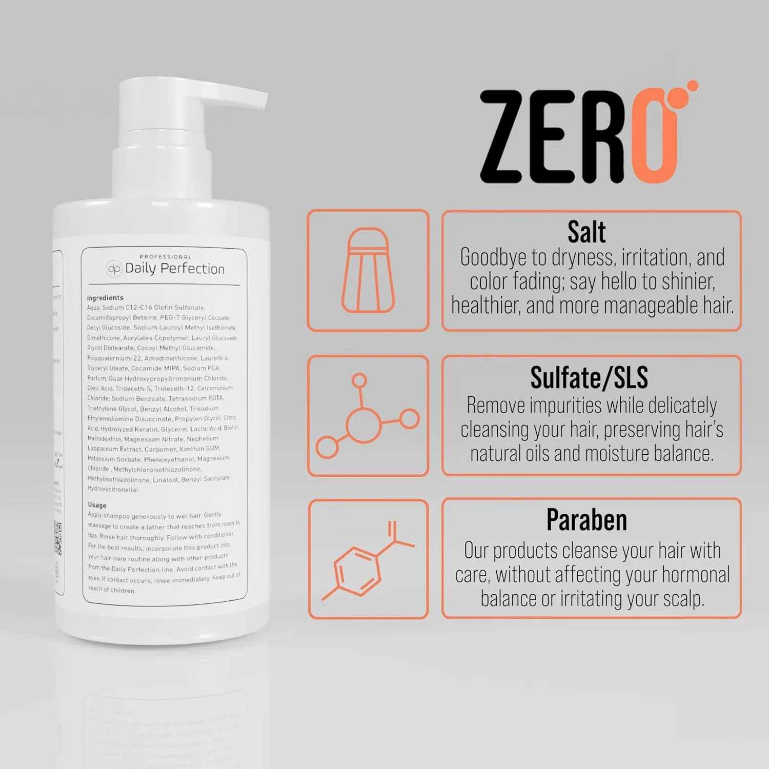 Detox Shampoo to Remove Build-Up, Oil, and Dirt. Salon-Grade Formula with Biotin and Keratin, Salt-Free, Sulfate-Free, and Paraben-Free for Clean, Refreshed Hair.