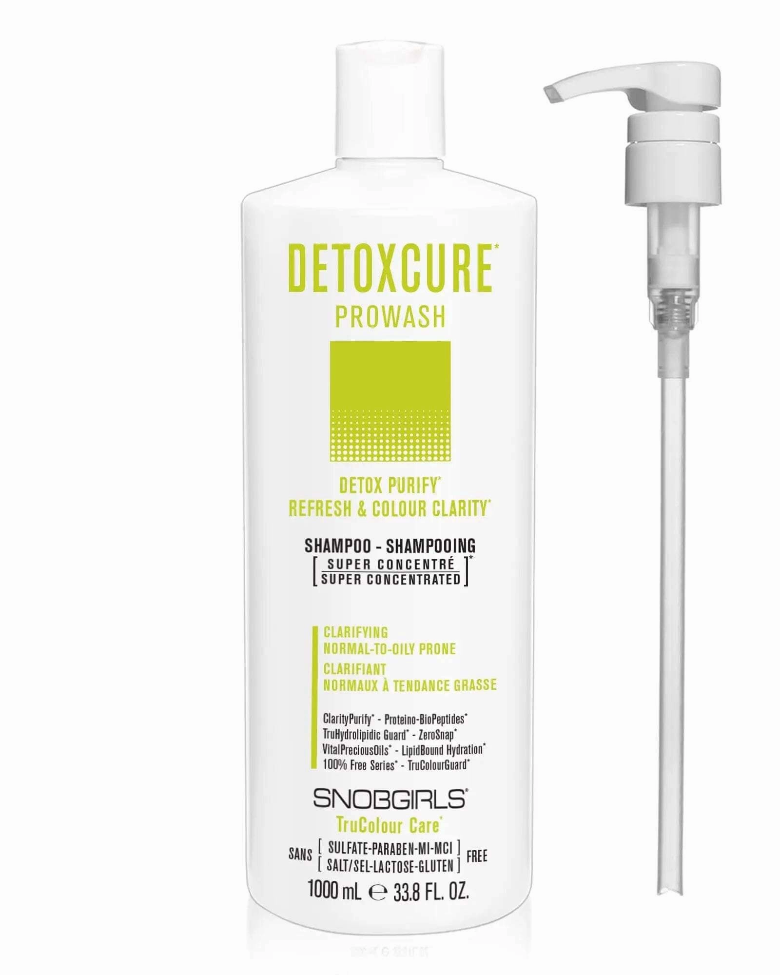 DETOXCURE Prowash Vegan Hair Shampoo & Pump